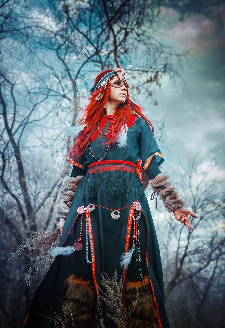 Girls in Slavic costumes underwear in Amritsar